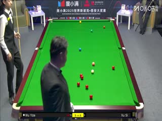 2025斯诺克西安大奖赛64进32 吴宜泽5-2徐思 20251008