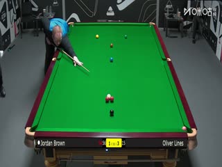 2025斯诺克国际锦标赛资格赛 乔丹·布朗2-6奥利弗·莱恩斯 20251002