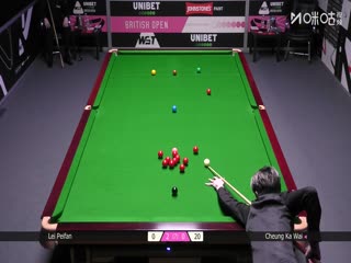 2025斯诺克英国公开赛32进16 张家玮1-4雷佩凡 20250925