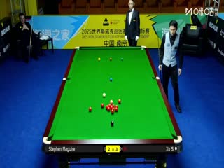 2025斯诺克国际锦标赛64进32 徐思4-6斯蒂芬·马奎尔（朱峰立） 20251103